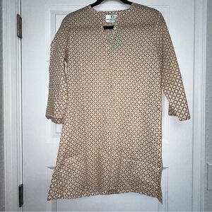 New, Charleston Shoe Co. 3/4 Length Sleeve Tunic Cover up Top